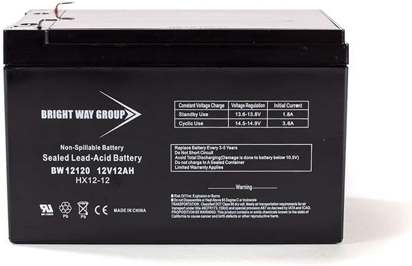 Bright Way Group Bright Way Replacement Battery for Rascal Fold & Go 760 12V 12AH