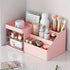 Makeup Organizer with 2 Drawers, White Countertop Storage for Vanity, Bathroom, and Bedroom Cosmetics