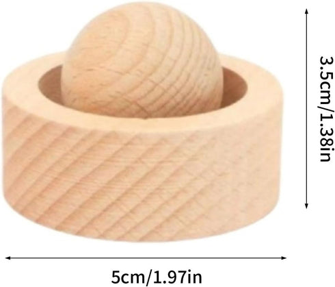NUEAYMS Handmade Wooden Sphere Essential Oil Diffuser Natural Aromatherapy Decorative Long Scent Sphere Shaped