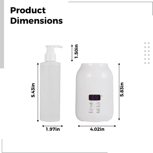 Tressify 86-149 4 4 5.9 Electric Massage Lotion Warmer with Touch Screen and Dispenser Bottle, Temperature Control, X X