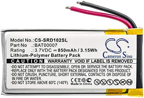 BAT00007 Battery Replacement for Cardo Scala Rider Packtalk, Packtalk Duo, Requires Soldering