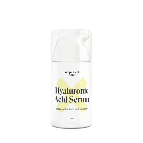 Hyaluronic Acid Serum 1.7 oz for Face & Neck – Hydrating Daily Facial Serum w/Vitamin C, E, Jojoba Oil & Green Tea