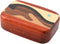 American Made Pocket-Sized Pill Box (Standard Size) - Padauk Wood with Inlaid