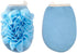 Exfoliating Mesh Pouf Sponge Bath Shower Pouf 2 in 1 with Elastic Hand Strap for Women Men Kid (Blue)