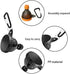 GUQIANLU 3Pcs Container,50ml Protein Powder Portable Funnel with Carabiner and Keyring for Gym, Travel and Shaker