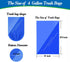 4 Gallon Trash Can Liners, Small Clear Garbage Bags, Extra Strong 4 Gal Trash Bag, 300 Counts