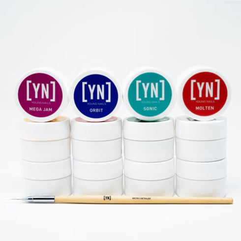 Young Nails Mission Control Gel Paint for Nails, 5 grams, Precision Gel Paint for Detailed Nail Art, Cure with Zero