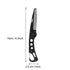 Men's Stainless Steel Folding Multifunctional Pocket Comb, Delaman, for Beard and Mustache Styling