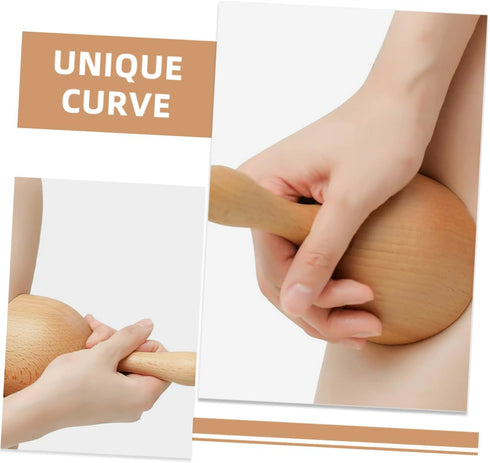 Wooden Massage Tool for Deep Tissue Relief Durable Gua Sha Cup for Body and Scalp Therapy Lightweight Manual Massager