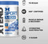 XTEND Sport BCAA Powder Blue Raspberry Ice, Electrolyte Powder for Recovery & Hydration, 30 Servings