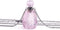 YGLINE Natural Healing Stone Essential Oil Diffuser Perfume Bottle Pendant Necklace Jewelry(Rose
