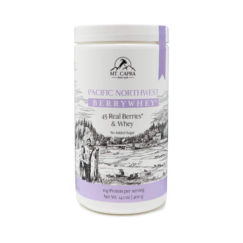 Mt. Capra Since 1928 Pacific Northwest BerryWhey - Non-GMO Meal Replacement Shake with Blueberries, 14.1 Ounces