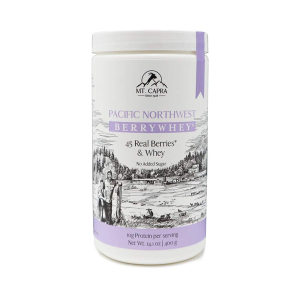 Mt. Capra Since 1928 Pacific Northwest BerryWhey - Non-GMO Meal Replacement Shake with Blueberries, 14.1 Ounces