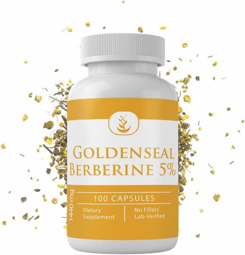 Pure Original Ingredients Goldenseal Berberine, Always Pure, Lab Verified (100 Count)