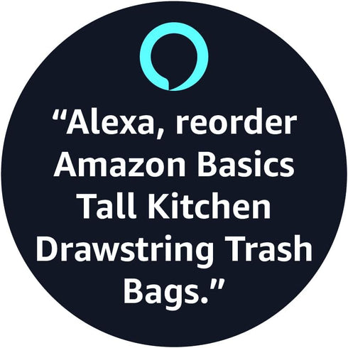 Amazon Basics Tall Kitchen Drawstring Trash Bags (13 Gallon, 200 Count) - Pack of 1, Unscented
