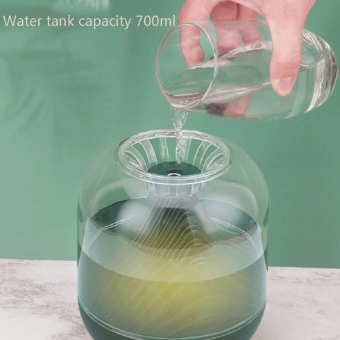 Habiba Diffuser700ml Humidifier Cute Creative Essential Oil Silent Sleep Aid HumidifierIntelligent Anti-Dry BurnWarm