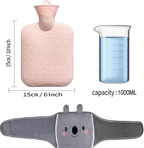 HZACHYX Lumbar Support hot Water Bag/ice Belt can be Filled with hot Water Bag/ice Bag Plush hot Water Bag/Cold