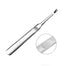 Professional Silver Stainless Steel Finger Cuticle Cleaner Fork Pusher, Nail Art Tools for Unisex