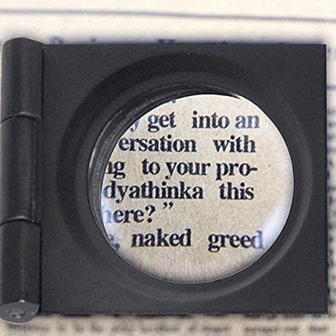 10 x 28mm Mini Three-Folding Magnifier, Portable Zinc Alloy with Scale for Textile Optical Jewelry Tool