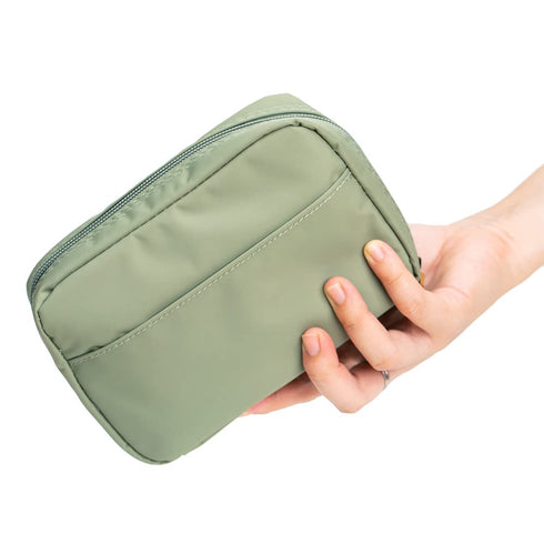 Hekyip Rectangular Beauty Bag, Portable Waterproof Cosmetic Pouch for Girls Women, Small Travel Makeup Bag (Rectangular