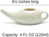 Ceramic Neti Pot for Nasal Sinus Cleansing | Microwave & Dishwasher Safe | Petite Design for Easy Use