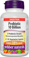 Webber Naturals Probiotic 10 Billion with 5 Probiotic Strains, 40 Vegetarian Capsules