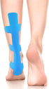 Xemz 12 Precut Kinesiology Tape for Achilles Tendon, Pcs Elastic Athletic Tape Leg Support Muscle Tape Patches