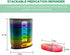Weekly Pill Organizer (Twice-A-Day), Portable 7 Day Pill Box Case with Stackable AM/PM Compartments for Vitamins,
