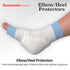 Sammons Preston Elbow/Heel 11" Elbow Elbow Protectors, Pair of Medium/Large Heel or Sleeves with Gel Pad Protects Skin