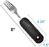 Rehabilitation Advantage Easy Grip Fork with Built-up Handle, Black