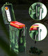 Skywin Waterproof Cigarette Case with Lighter, Airtight Dry Box with Rechargeable Lighter, Green Camo