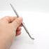 Pre-treatment Cuticle Pusher, Dual Ended Cuticle Remover with 100/180 Grit Sandpaper Sheets for Nail Care and Prep