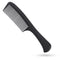 Large Detangling Comb - Professional Handle, Carbon Fiber, Cutting, Hairdressing, Styling, Round Tooth, Travel Hair