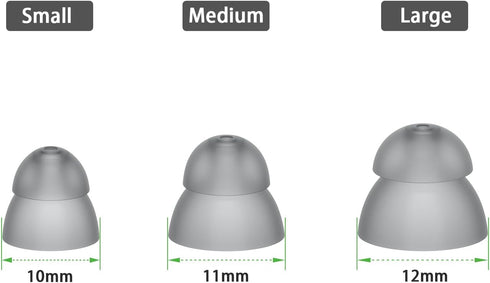 MicroEar 20pcs Pack) Hearing Aid Domes - Double Layer Closed Type Power Dome for Resound SureFit RIC and Open Fit BTE