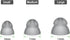 MicroEar 20pcs Pack) Hearing Aid Domes - Double Layer Closed Type Power Dome for Resound SureFit RIC and Open Fit BTE