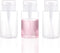 3 Pack Push Down Pump Dispenser, Empty Push Top Bottles for Nail Polish, Makeup Remover, 6.7oz/200ML
