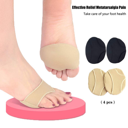Metatarsal Pads Sleeve (4 PCS) Comfortable Forefoot Gel Cushions for Mortons Neuroma Pain Relief
