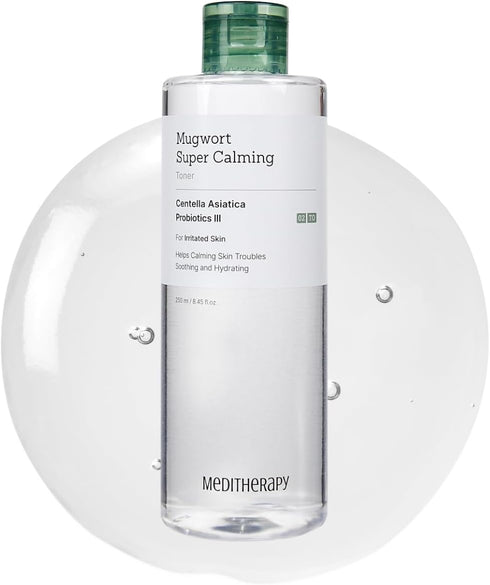 Mugwort Super Calming Toner - 100% Natural Vegan & Cruelty Free, Soothing Booster for Redness-prone Skin 8.45 fl.oz /