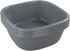 Idomy 4-Pack 8 Idotry Baby Small Wash Basin, Gray Plastic Square Dish Pan, Quart