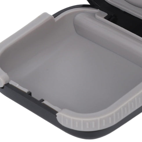 Protective case for travel hearing aids Hard Small Splashproof 2.16"*2.04"*0.39" Cushioned Interior for 2 Hearing Aids, ITE, RIC, CIC (Black)
