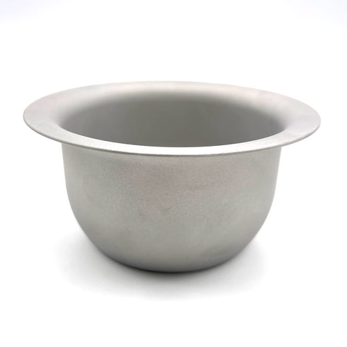 Vikings Blade Luxury Shaving Soap Bowl, Sandblasted Steel, Unbreakable, Tactile Texture, 3.55” Diameter, Great for Most