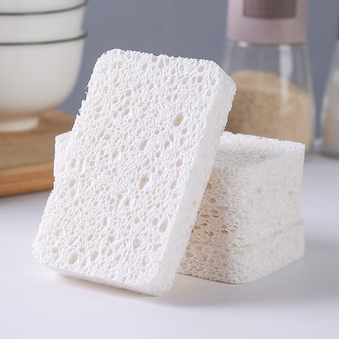 12 - Pack Non-Scratch Scrub Sponges - Sponges for Dishes and Washing Dishes, Cleaning Sponges for Kitchen Home and More(White by Spunspon