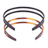 Set of 2 Women Hard Plastic Headband Hair Hoop, Black and Brown High-grade Hairband (Style F#)