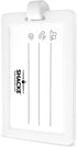 White Vertical Luggage Tag for Respiratory Devices