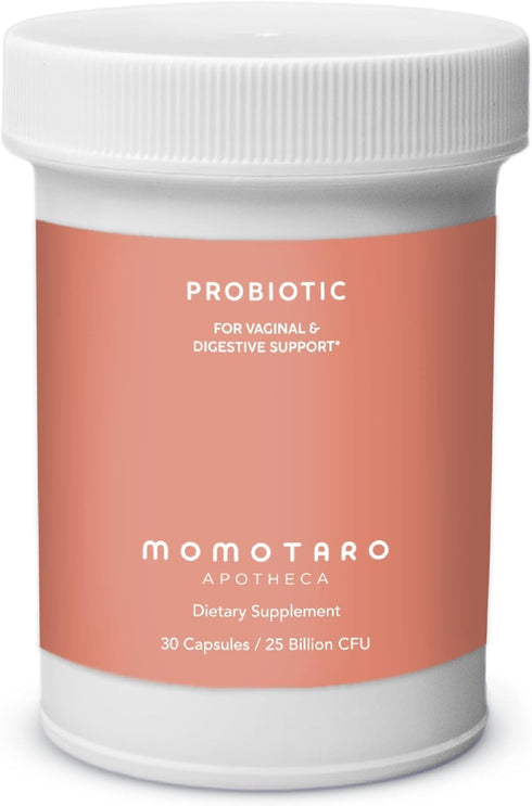 MOMOTARO APOTHECA Organic Probiotics for Women, 30 Capsules, Vaginal & Digestive Health Supplement