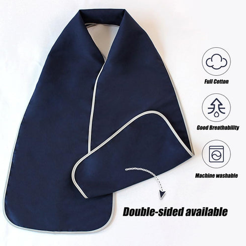 KUSIKIKA 4 Pack Reversible Adult Bibs for men women Scarf Dignified Alternative to Washable and Reusable Clothing