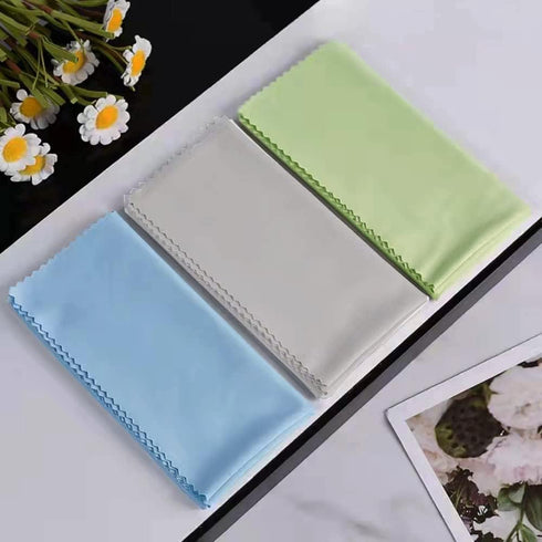 Extra Large Microfiber Cleaning Cloths (12"x 12") for Eyeglasses, Sensitive Optics, Electronic Screens