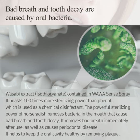 ROROBELL Wawa Sense Spray Oral Care Mouth Freshener, Fights Bad Breath (1/3 Fl Oz, Pack of 3)
