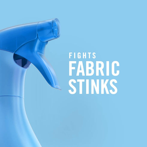 Febreze Fabric Spray, Odor Fighter for Strong Odor, Refresher Spray PLUS, Clean Scent, 16.9 oz (2 Count)