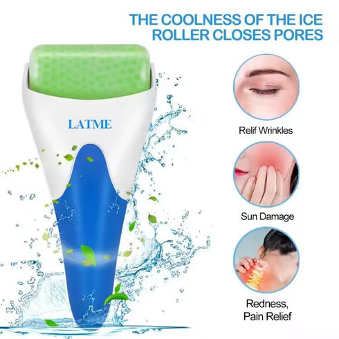 Ice Roller for Face and Eyes, Women's Gifts for Puffiness Migraine Pain Relief (Green)